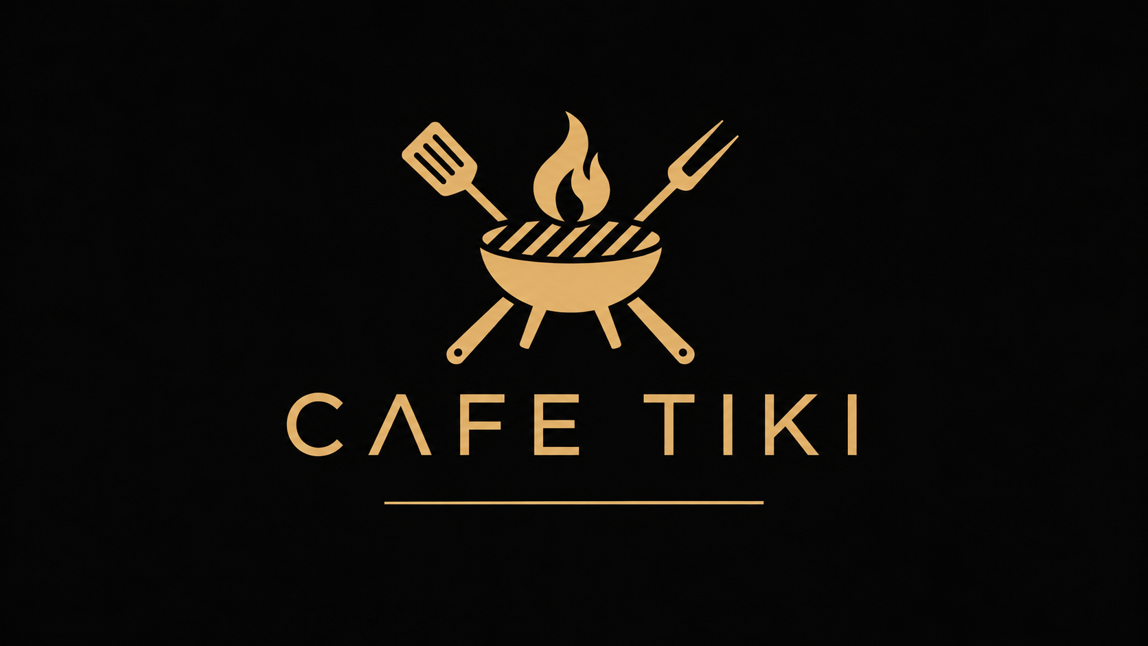 Cafe Tiki — grill logo